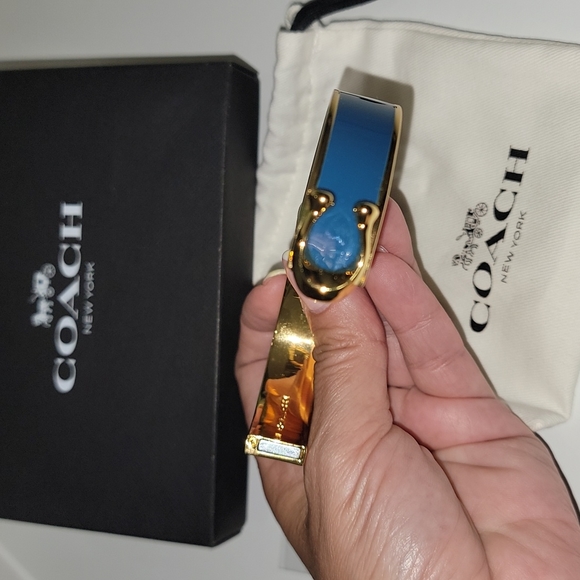 Coach C Hinged Bangle Bracelet - Picture 4 of 5